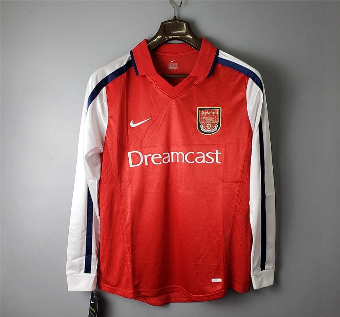 AAA Quality Arsenal 00/02 Home Long Soccer Jersey